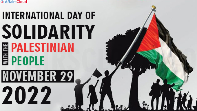 International Day of Solidarity with the Palestinian People - November 29 2022
