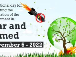 International day for preventing the exploitation of the environment in war and armed conflict - November 6 2022