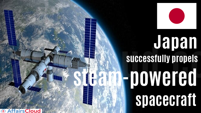Japan successfully propels steam-powered spacecraft