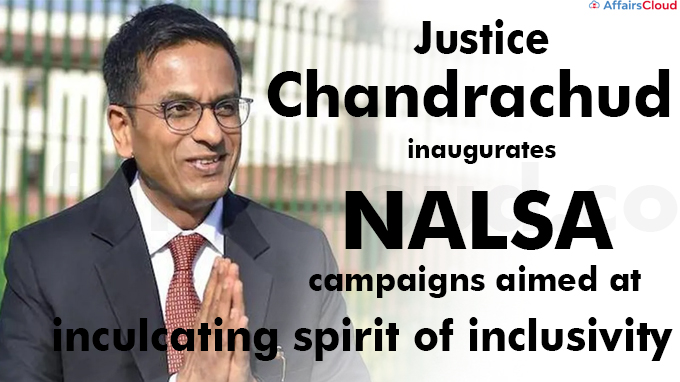 Justice Chandrachud inaugurates NALSA campaigns
