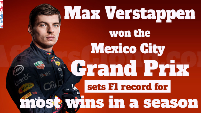 Max Verstappen won the Mexico City Grand Prix