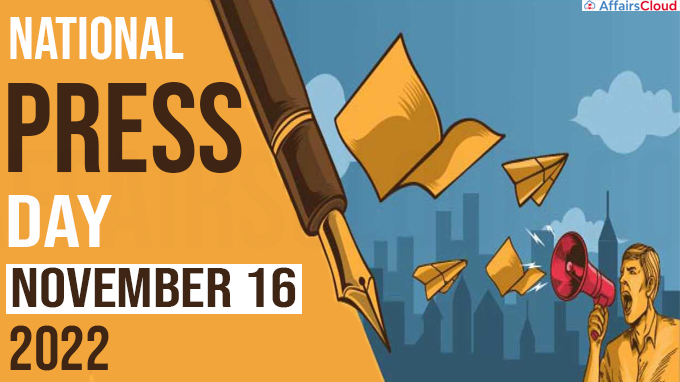 National Press Day - November 16 2022