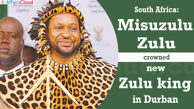 South Africa Misuzulu Zulu crowned new Zulu king in Durban