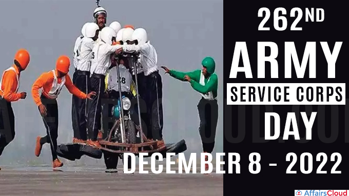 262nd Army Service Corps Day - December 8 2022