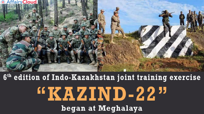 6th edition of Indo-Kazakhstan joint training exercise “KAZIND-22”