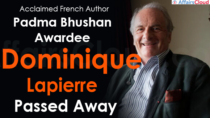 Acclaimed French Author, Padma Bhushan Awardee Dominique Lapierre Dies