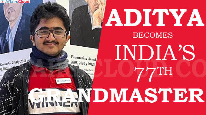Aditya becomes India’s 77th GM