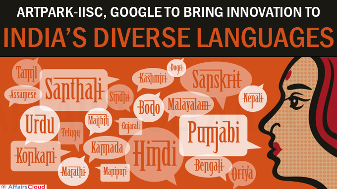 Artpark-IISc, Google to bring innovation to India’s diverse languages