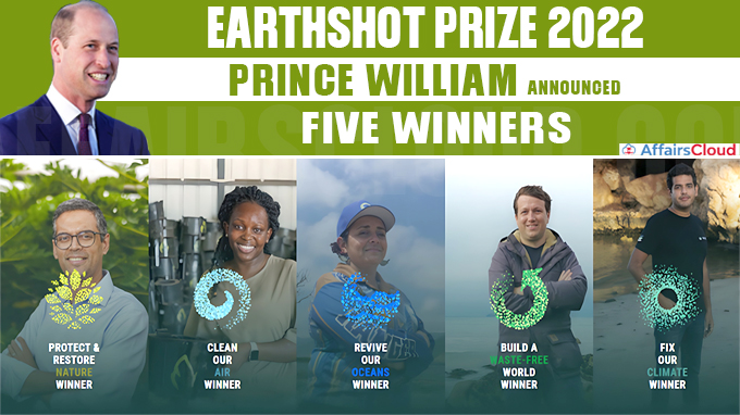 Earthshot Prize Prince William announces five winners - Copy