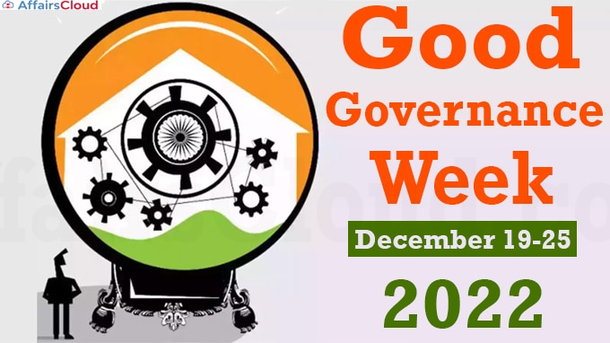 Good Governance Week - December 19-25, 2022