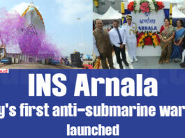 INS Arnala, Navy's first anti-submarine warfare, launched