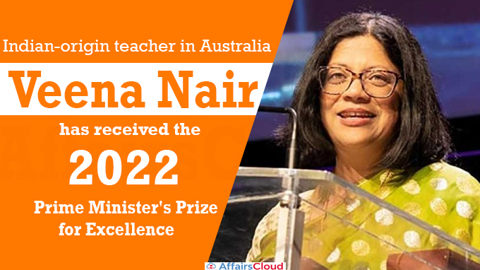 Indian-origin science teacher wins Prime Minister's prize in Australia