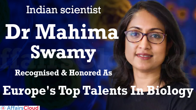 Indian scientist honored as one of Europe's top talents in biology