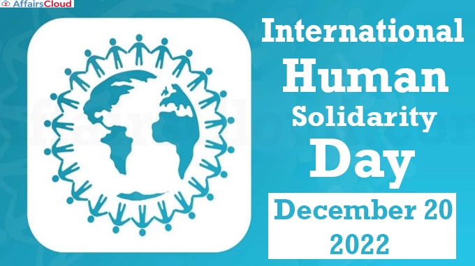 International Human Solidarity Day - December 20 2022