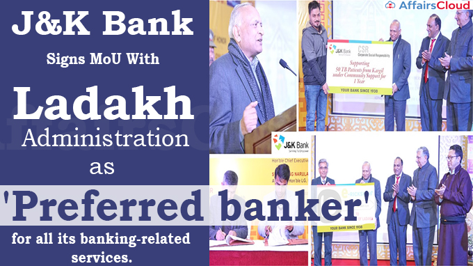 J&K Bank signs MoU with Ladakh Administration