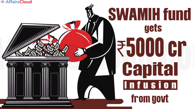 SWAMIH fund gets ₹5000 crore capital infusion from govt