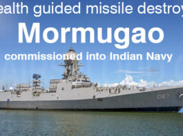Stealth guided missile destroyer Mormugao commissioned into Indian Navy