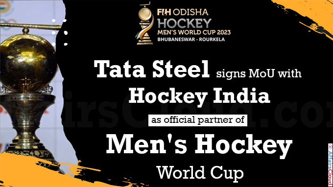 Tata Steel signs MoU with Hockey India as official partner of Men's Hockey World Cup