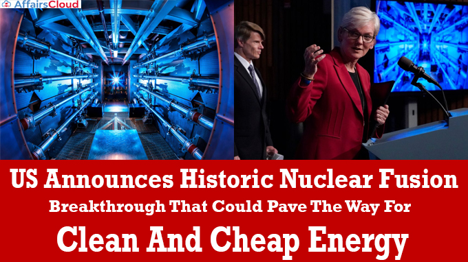 US Announces Historic Nuclear Fusio
