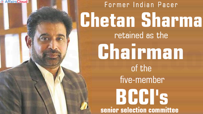 CAC retains Chetan Sharma as chairman for senior men's selection committee