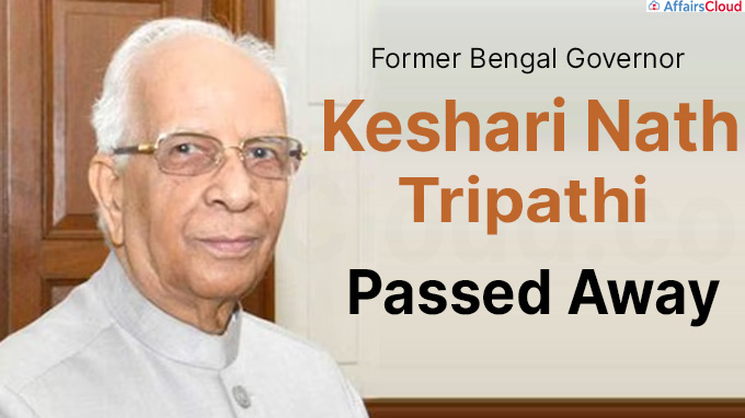Former Bengal Governor Keshari Nath Tripathi dies