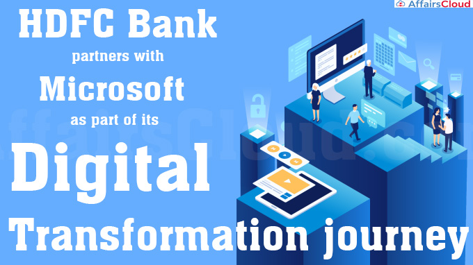 HDFC Bank partners with Microsoft as part of its Digital Transformation journey