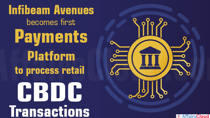 Infibeam Avenues Brand CCAvenue Becomes India’s First Payment Gateway Player to Process Retail CBDC Transactions