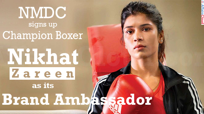 NMDC signs up Champion Boxer Nikhat Zareen as its Brand Ambassador