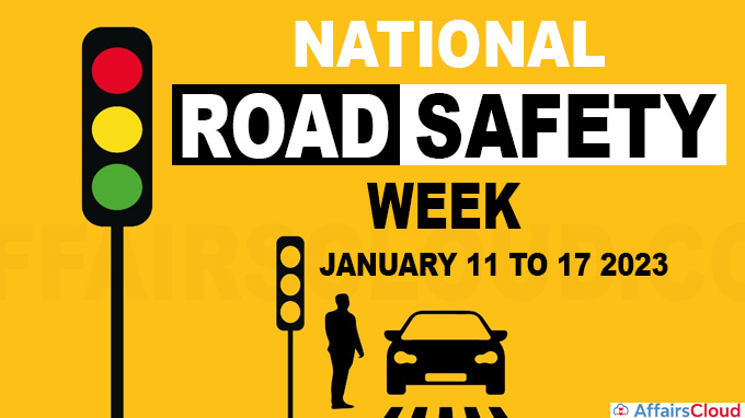 National Road Safety Week - January 11 to 17 2023