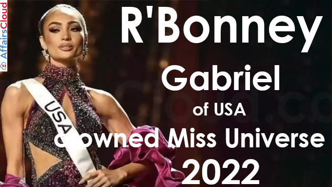 R'Bonney Gabriel of USA crowned Miss Universe 2022