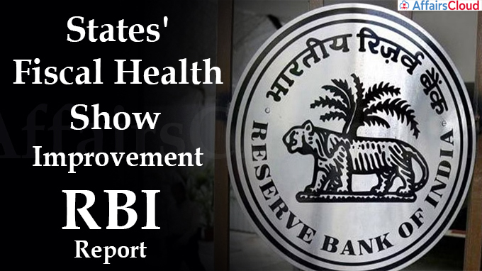 States' Fiscal Health Show Improvement RBI Report