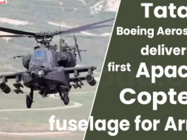 Tata Boeing Aerospace delivers first Apache copter fuselage for Army