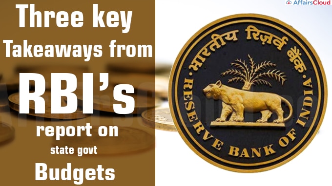 Three Key Takeaways from RBI's Report On State Government Budgets