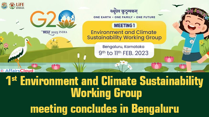 First Environment and Climate Sustainability Working Group