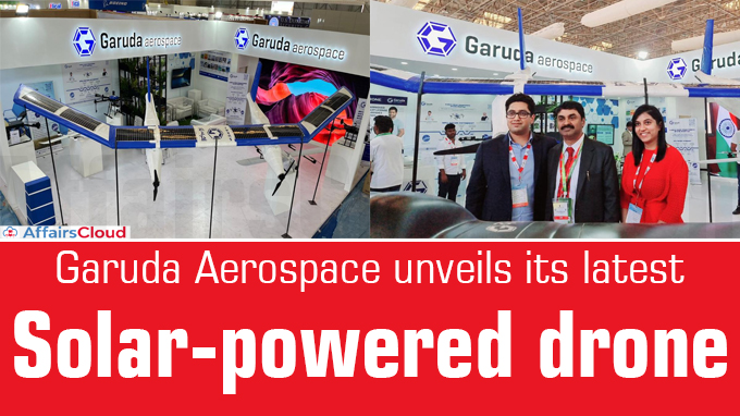 Garuda Aerospace unveils its latest solar-powered drone