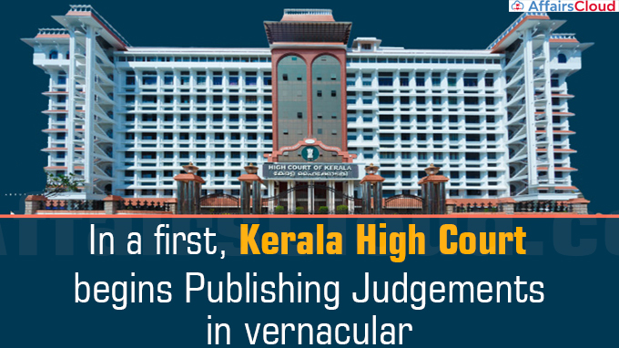 In a first, Kerala High court begins publishing judgements in vernacular