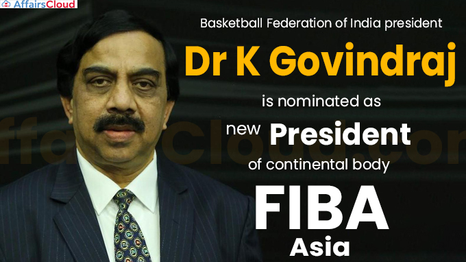 K Govindraj all set to become first Indian president of FIBA Asia