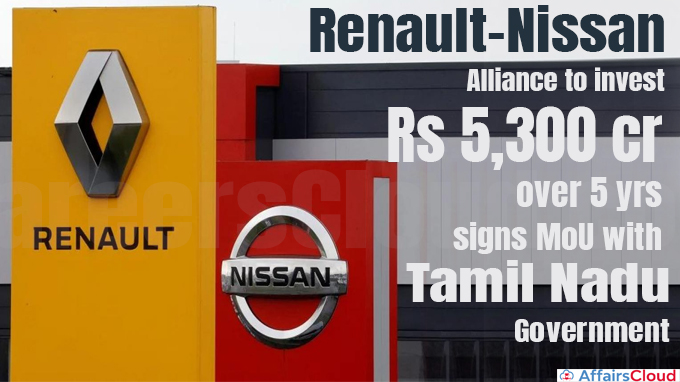 Renault-Nissan Alliance to invest Rs 5,300 cr over 5 yrs