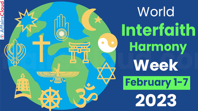 World Interfaith Harmony Week - February 1-7 2023