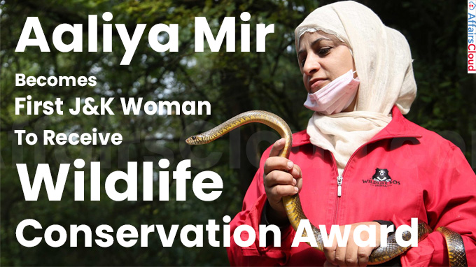 Aaliya Mir Becomes First J&K Woman To Receive Wildlife Conservation Award