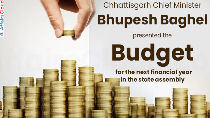 Chhattisgarh CM presents Budget for next financial year in state assembly