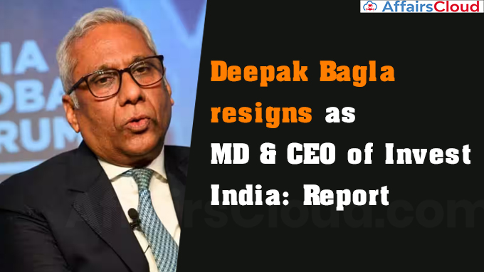 Deepak Bagla resigns