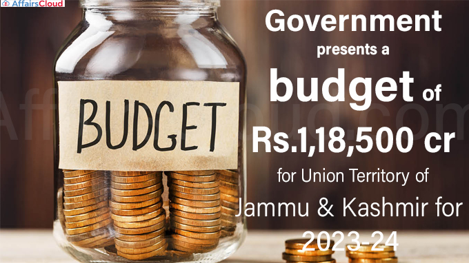 Government presents a budget of Rs.1,18,500 crores