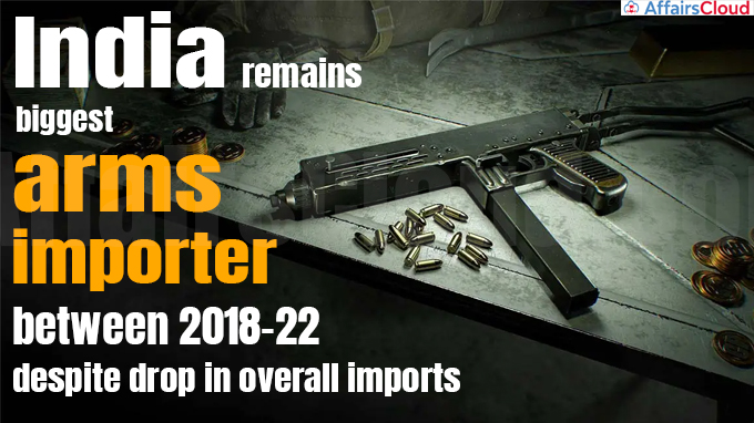 India remains biggest arms importer between 2018-22