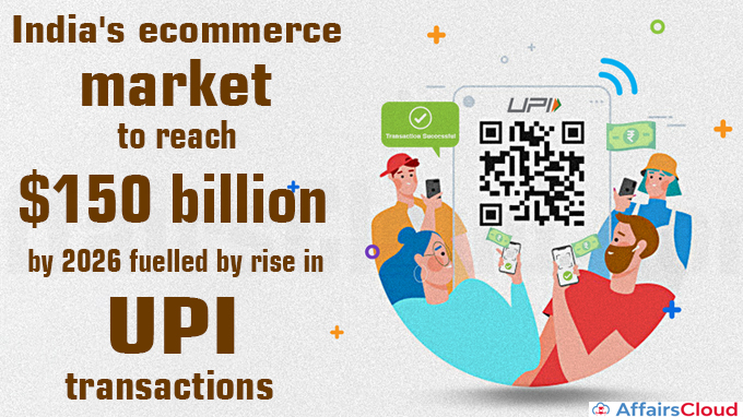 India's ecommerce market to reach $150 billion by 2026 fuelled by rise in UPI transactions