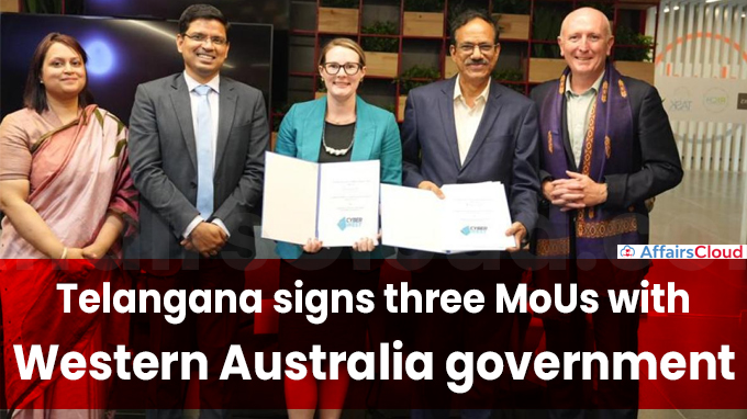Telangana signs three MoUs with Western Australia government