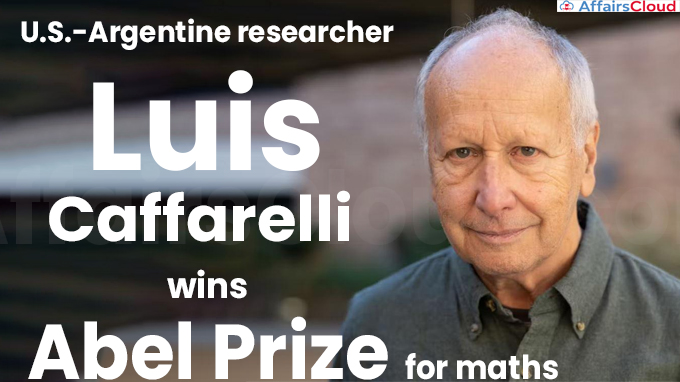 U.S.-Argentine researcher Abel Prize for maths