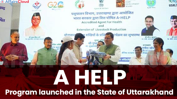 A HELP Program launched in the State of Uttarakhand