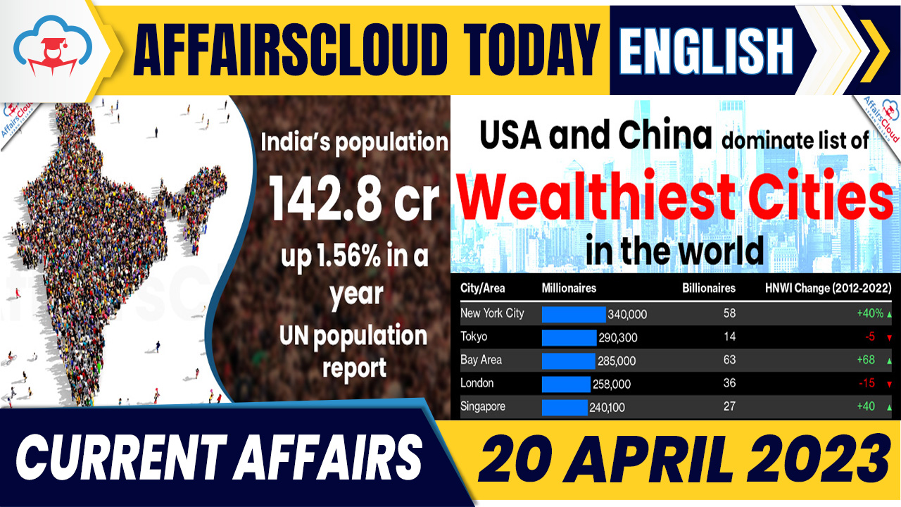 Current Affairs 20 April 2023 English Current Affairs 20 April 2023 English