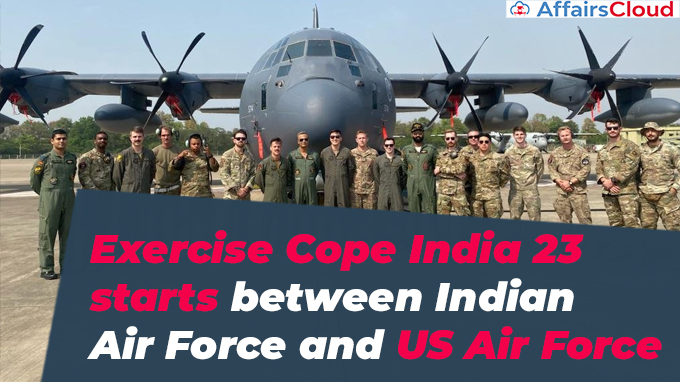 Exercise Cope India 23 starts